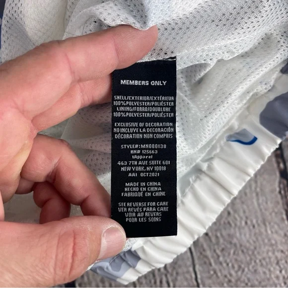 Garfield Members Only Windbreaker Jacket Mens Large Multicolor Nickelodeon Odie - Picture 9 of 9